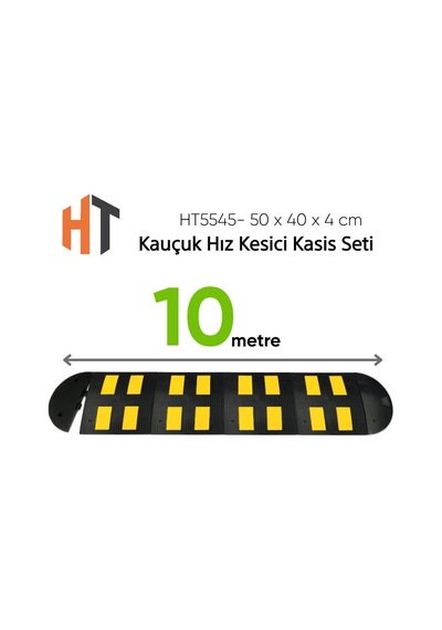 Kauçuk Hız Kesici Kasis Seti 50 X 40 X 4 Cm - Eko - 10 Metre