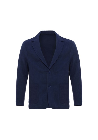 Antioch Astarsız Torba Cepli Erkek Blazer Ceket Lacivert