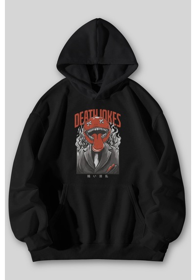 Harmandar Death Jokes Baskılı Unisex Siyah Gri Kanguru Cepli Kapüşonlu Sweatshirt Hoodie Siyah Harmandar Death Jokes Baskılı Unisex Siyah Gri Kanguru Cepli Kapüşonlu Sweatshirt Hoodie Siyah
