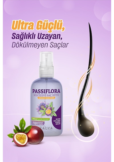 Talya Passiflora Mucizevi Saç Sütü -  Bitkisel İçerikliLipozom Teknolojisi Saç Uzatma Etkili Ve Dökülme Karşıtı 200 ML