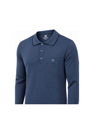 Classics Men Simenti Regular Fit Polo Yaka Sweatshirt - 7801 Mavi
