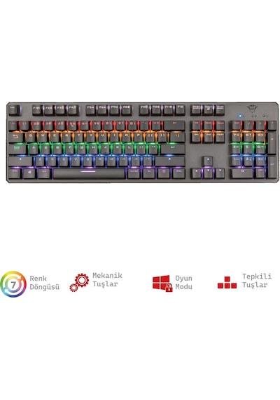 Gxt 865 Asta Rgb Mekanik Gamer Klavye