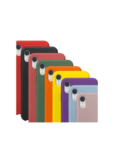 Apple Uyumlu iPhone XR Kilif Iç Kadife Tam Koruma Silikon Lansman 513107165