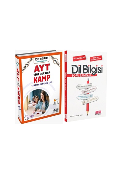 Gür Yayınları Ayt Eşit Ağırlık Soru Fasikülleri Ve Akm Dil Bilgisi Soru Bankası Seti 2 Kitap