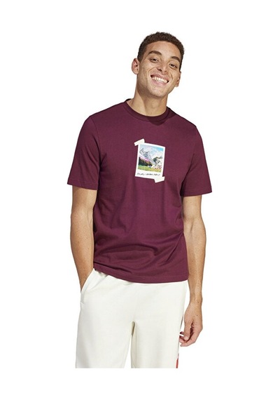 Adidas M All Day I Tee Erkek Günlük Tişört Is9045 Kırmızı Is9045