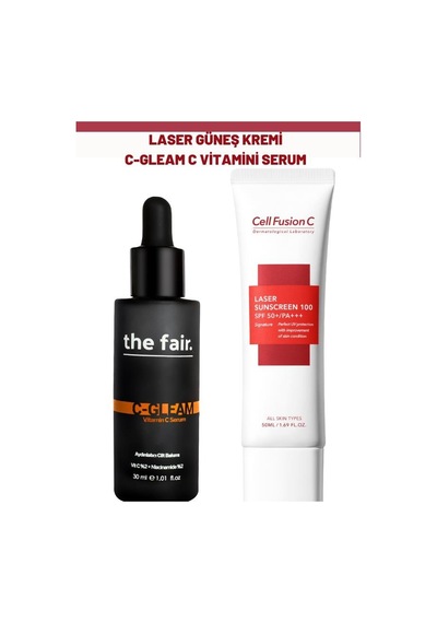 Cell Fusion C Laser Güneş Kremi SPF50+ 50 ML + The Fair C-Gleam Vitamin C Serum 30 ML