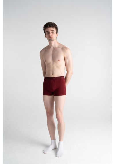Mercan 12'li Erkek Bordo Boxer - Gün Boyu Nefes Alan Kumaş, Esneklik