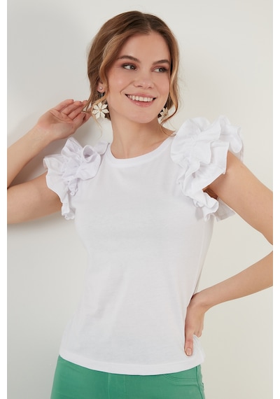 Lela Bayan T Shirt 5864500 Beyaz BEYAZ