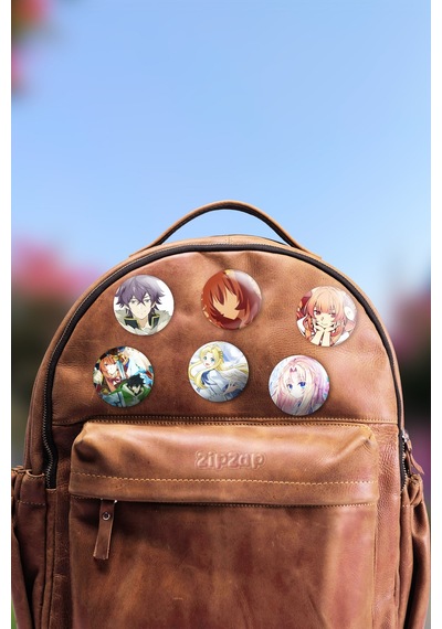The Rising Of The Shield Hero Tate Yuusha Çanta Süsü Rozet İğneli Buton Rozet Seti 6 Adet Çok Renkli