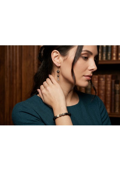 Hematit Küpe Onyx Bileklik Set Hematit & Akik Doğal Taş Hematit-küpe-akik-bileklik