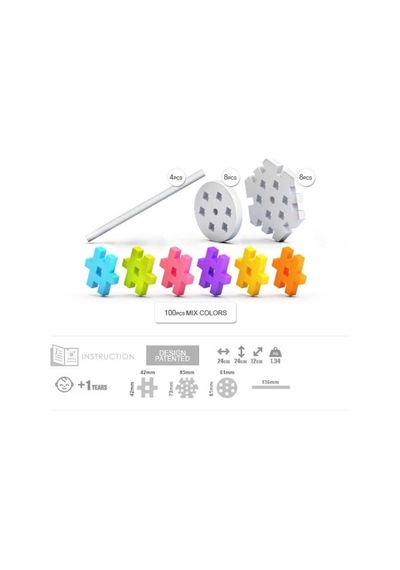 Meli Maxi Constructor 120 Parça Blok Seti 50421