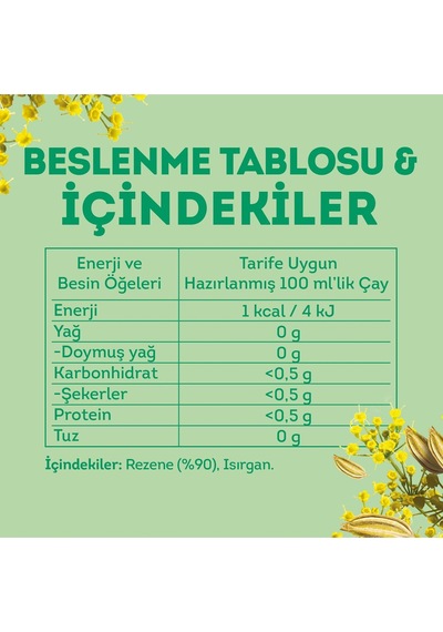 Rezene Çayı 20 Adet X 2 Gr 12 Li Set