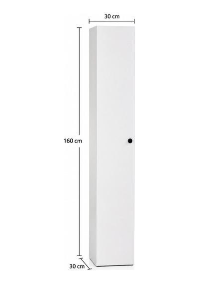 Beyaz 160 Cm Çok Amaçlı Dolap Beyaz Beyaz 160 Cm Çok Amaçlı Dolap Beyaz