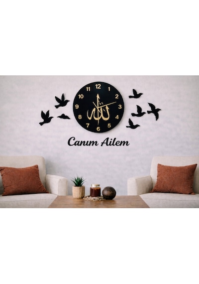 Duvar Saati Şık Ve Modern Çizgilerle Evinize Şıklık Katacak No 147 Çok Renkli