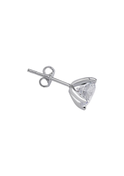 Beyaz Topaz Taşlı Modern Tektaş Erkek Küpesi 0802e0033