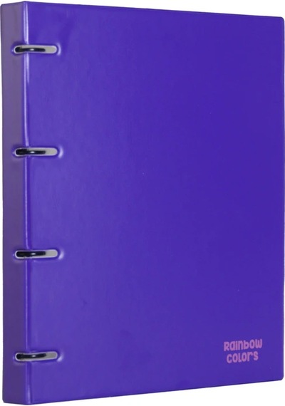 Önder Raınbow Colors 4 Halkalı Pvc Mor 122-22 Çok Renkli