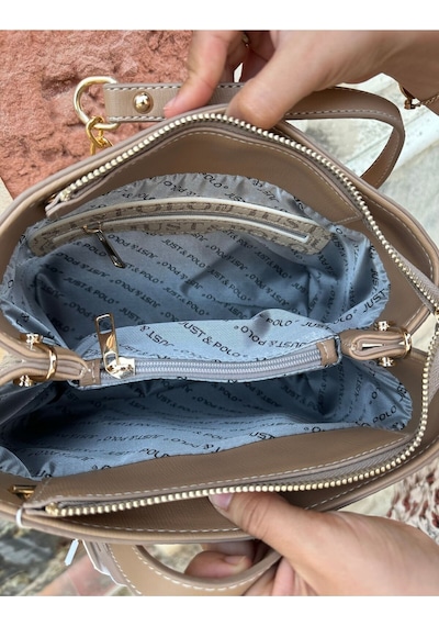 Just Polo Günlük Kombinlere Uygun Kadın Kum El Ve Omuz Çantası 08906874