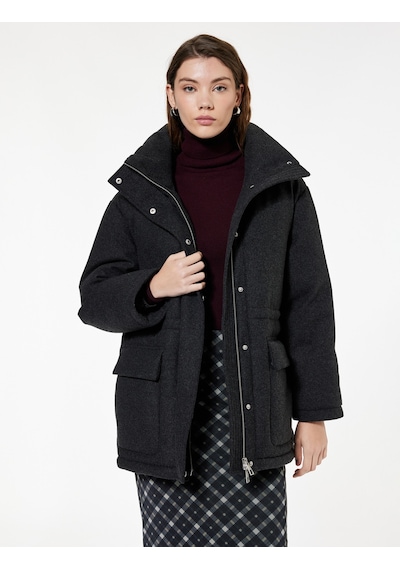 Koton Koyun Yünü Karışımlı Cepli Dik Yaka Uzun Kollu Oversize Kaşe Mont Antrasit 6wak00227ew 939 Koton Koyun Yünü Karışımlı Cepli Dik Yaka Uzun Kollu Oversize Kaşe Mont Antrasit 6wak00227ew 939