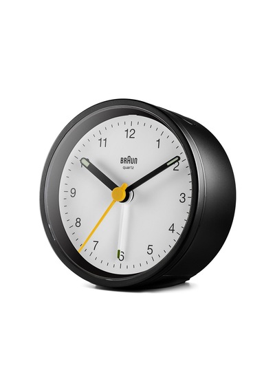 Braun Bc12bw Siyah-beyaz Klasik Analog Alarmlı Masa Saati Brn.bc12bw