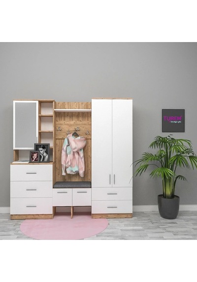 İmperia Portmanto Mdf Beyaz İmperia Portmanto Mdf Beyaz