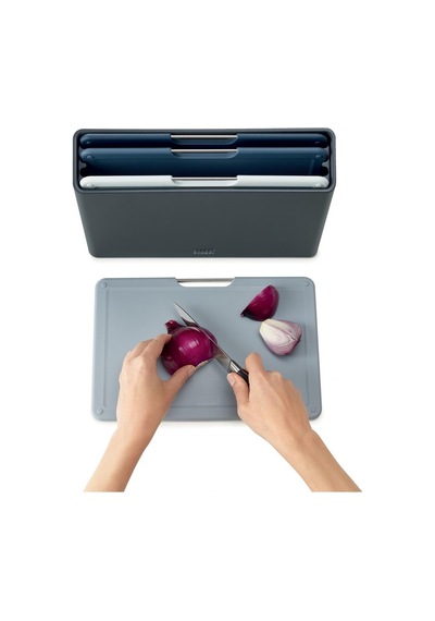Joseph Joseph Folio Standlı Büyük Kesme Tahtası 4 Lü - Grafit
