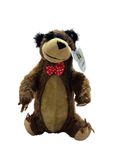 Halley Papyonlu Peluş Ayı 30 Cm Kahverengi