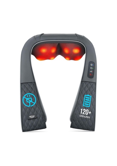 Alljoy Isıtmalı Boyun Masajı, 2200mah Pil Kablosuz, Boyun Omuz Sırtı İçin Masaj, 20 Dakikalık Shiatsu Masajı. Otomatik Kapanma Ve Çanta Alljoy Isıtmalı Boyun Masajı, 2200mah Pil Kablosuz, Boyun Omuz Sırtı İçin Masaj, 20 Dakikalık Shiatsu Masajı. Otomatik Kapanma Ve Çanta
