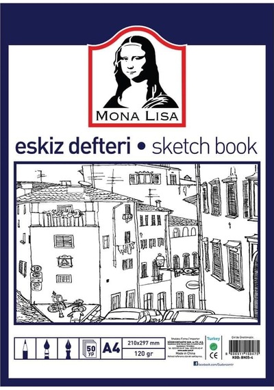 Mona Lisa Eskiz Defteri A4 120 Gr 50 Yaprak Bn05-4