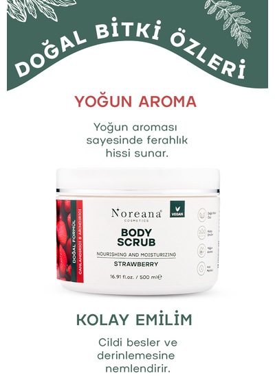Çilek Özlü Body Scrub Peeling 500 Ml