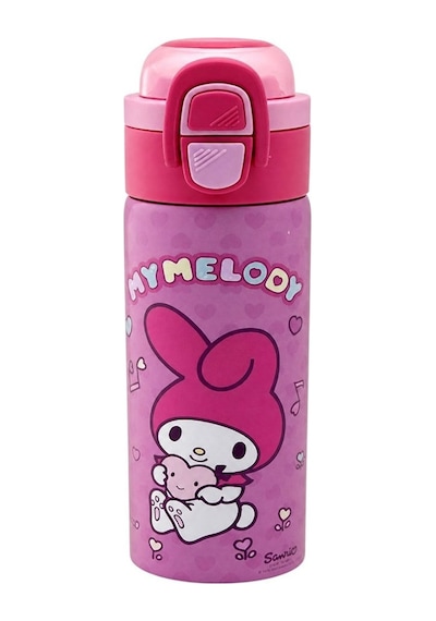 My Melody Çift Fonksiyon Kapaklı Çelik Matara 600ml 3835 Çok Renkli