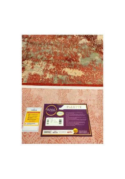 Palette Pa04c Bordo-gri Halı Çok Renkli