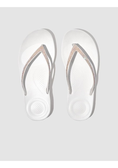 Fitflop Iqushıon Sparkle R08 Beyaz Kadın Parmak Arası Terlik Beyaz