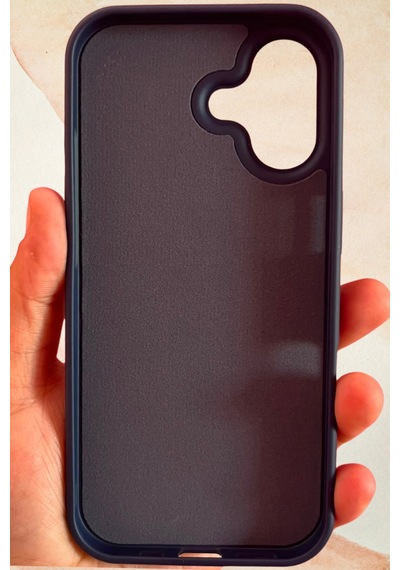 İphone 17 Yıldız Tozu Premium Lacivert Silikon Kılıf