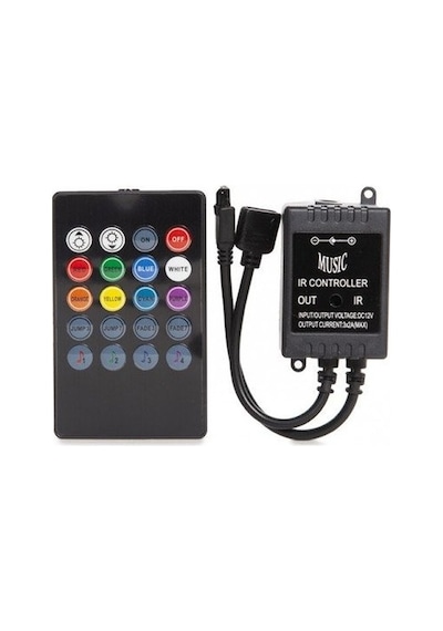 Ir Kontrol Rgb Kumandalı Müzik Müziğe Sese Duyarlı Rgb Kontrol