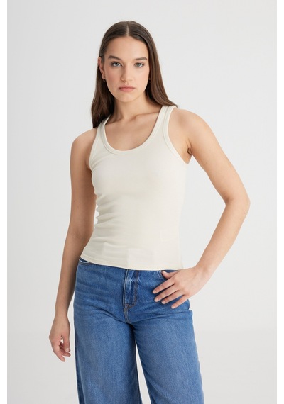 Lee Slim Fit Dar Kesim Bej Tişört L241615A92 Bej