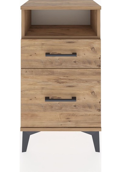 Arges Komodin 3 Çekmeceli 44x30x80 Çam-çam Atlas Çam