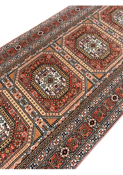 Saray Halı Klasik Yolluk 412-g 72x270 Kiremit Krem %100 Yün Yolluk Kiremit