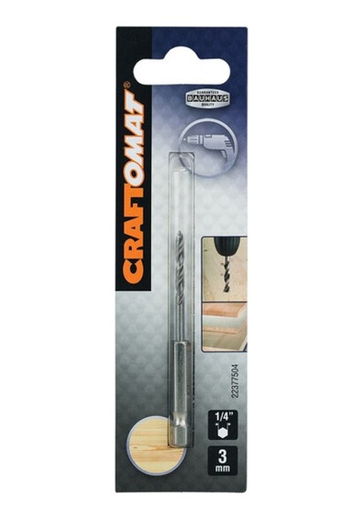 Craftomat Yılan Ahşap Matkap Ucu 3 Mm 1/4hex
