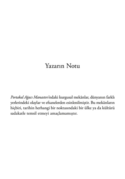 Portakal Ağacı Manastırı - Samantha Shannon