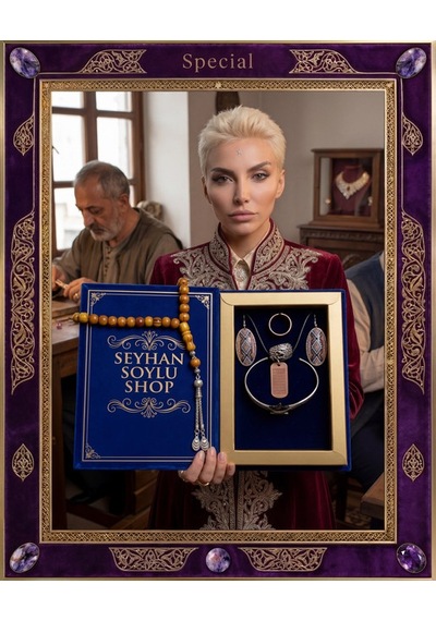 Special Seri Lüks Kitap Kutulu Bakır Takı Seti Ve Tesbih Kombini - Kolye Küpe Özel Tasarım Bileklik Yüzük 5 Parça Gösterişli Otantik Hediyelik - Doğum Günü Yıl Dönümü Sevgililer Günü Şık Hediye - S-00097 Special Seri Lüks Kitap Kutulu Bakır Takı Seti Ve Tesbih Kombini - Kolye Küpe Özel Tasarım Bileklik Yüzük 5 Parça Gösterişli Otantik Hediyelik - Doğum Günü Yıl Dönümü Sevgililer Günü Şık Hediye - S-00097