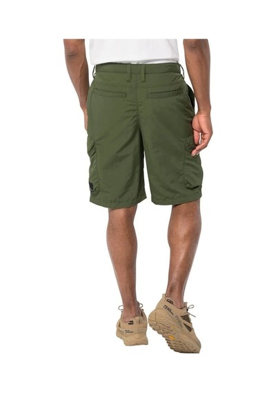 Jack Wolfskin Kalahari Cargo Erkek Şort Haki Siyah