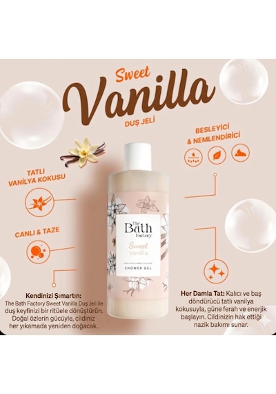 The Bath Factory Vanilya Aromalı Vücut Şampuanı