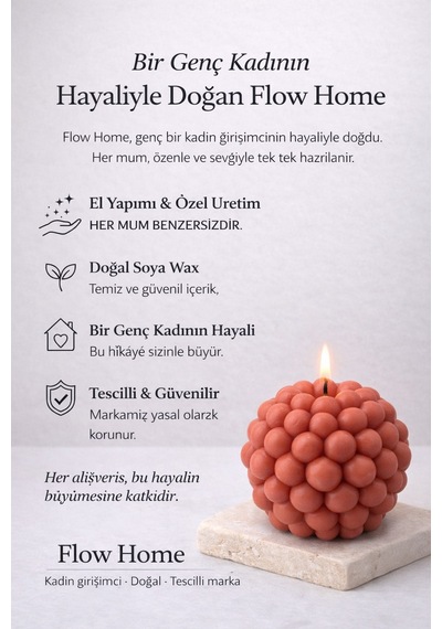Soya Mum,dekoratif Lüks & El Yapımı Doğal Mum,uzun Yanma Süreli Ev Hediyesi,ev Süsü Kırmızı 360 G Kırmızı