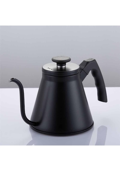 Barista Kahve Gooseneck Kettle - Çelik Kahve Demleme Dripper Kettle - İndüksiyonlu - Paslanmaz Çelik - Siyah, Slim - 1200 Ml Beyaz - Çok Renkli
