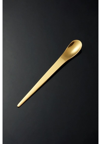 201 Çelik 6 Adet Gold Mat 12,5 Cm Klasik Çay Kaşığı Cin941sr-6