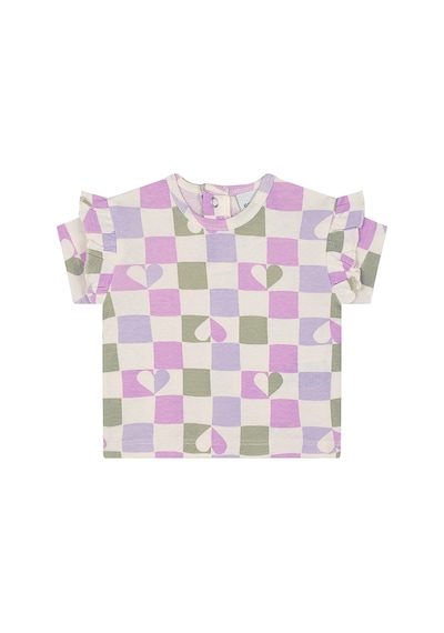 Antebies Kalpli Dama Kısa Kollu Tshirt Şort Set Renkli