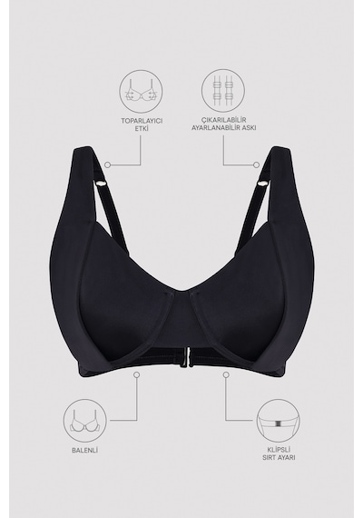 Penti New Balen Siyah Bikini Üstü