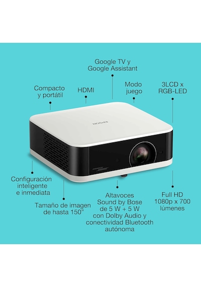 Epson Lifestudio Ef-61w Google Tv Full Hd Projeksiyon Cihazı