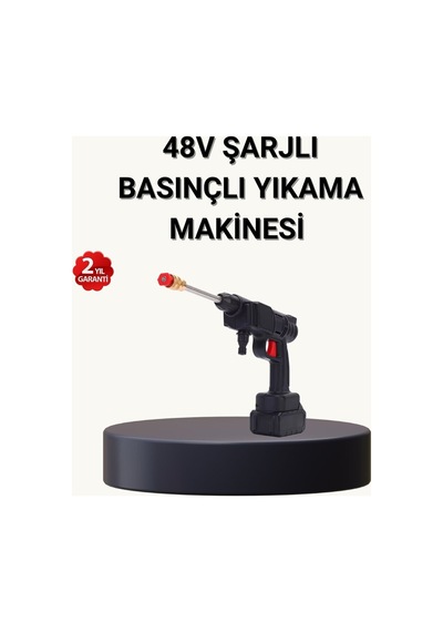 Taşınabilir Basınçlı Yıkama Makinesi 5m Hortumlu Köpük Şişeli 48v Gü - Ssssss9566-6 Renkli