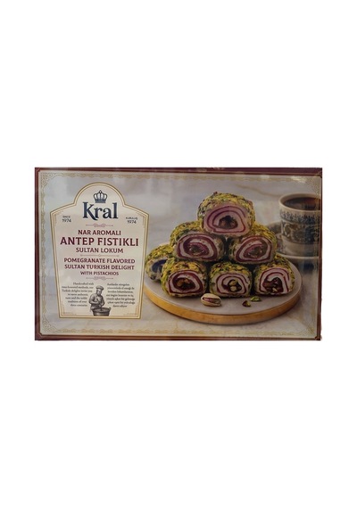 Kral Nar Aromalı Antep Fıstıklı Sultan Lokum 454 G